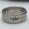 Anillo de Hombre 01.63.0693.05 Acero Inoxidable, Diseño de Duplo y Delfín, Mate, Tono Plateado (Size 5)