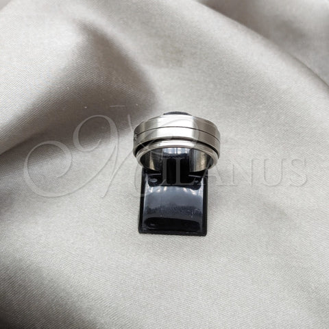 Anillo de Hombre 01.63.0693.05 Acero Inoxidable, Diseño de Duplo y Delfín, Mate, Tono Plateado (Size 5)