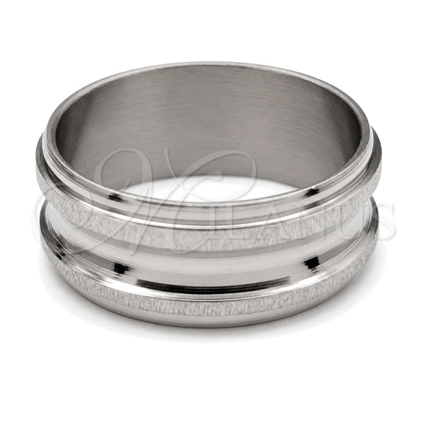 Anillo de Hombre 01.63.0744.06 Acero Inoxidable, Pulido, Tono Plateado (Size 6)