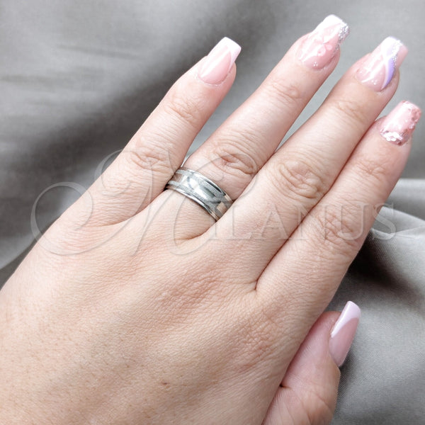 Anillo de Hombre 01.63.0745.06 Acero Inoxidable, Pulido, Tono Plateado (Size 6)