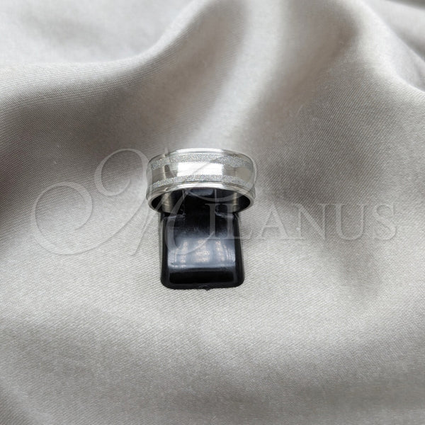 Anillo de Hombre 01.63.0745.08 Acero Inoxidable, Pulido, Tono Plateado (Size 8)