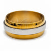 Anillo Elegante 01.63.0701.07 Acero Inoxidable, Diseño de Duplo, Pulido, Dos Tonos (Size 7)