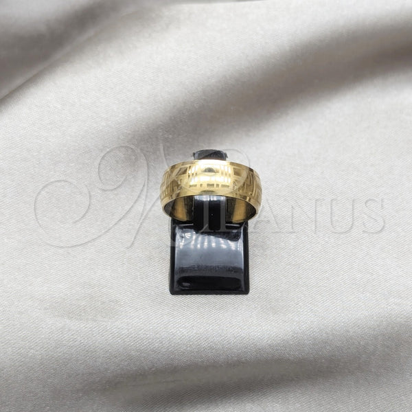 Anillo de Hombre 01.63.0741.08 Acero Inoxidable, Diseño de Escorpión, Pulido, Tono Dorado (Size 8)