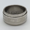 Anillo de Hombre 01.63.0706.06 Acero Inoxidable, Pulido Negro, Rodinado (Size 6)