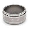 Anillo de Hombre 01.63.0706.08 Acero Inoxidable, Pulido Negro, Rodinado (Size 8)