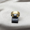 Anillo de Hombre 01.63.0742.10 Acero Inoxidable, Cepillado, Tono Dorado (Size 10)