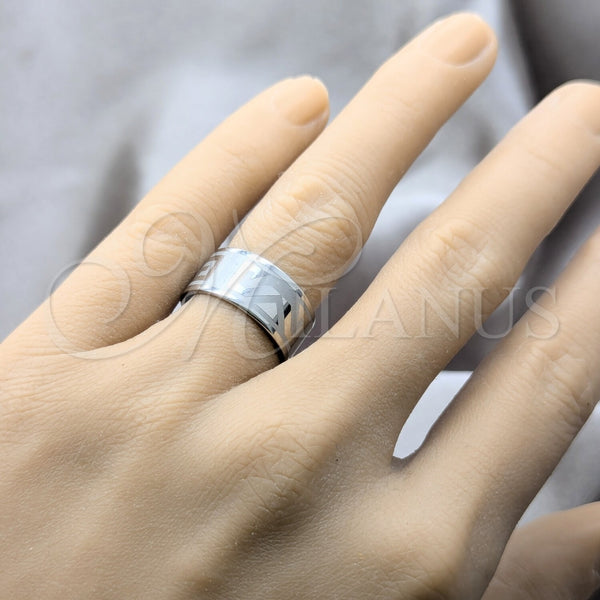 Anillo de Hombre 01.63.0709.10 Acero Inoxidable, Diseño de Escorpión y Estrella, Pulido, Rodinado Negro (Size 10)
