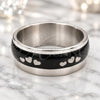 Anillo de Hombre 01.63.0710.09 Acero Inoxidable, Diseño de Duplo y Escorpión, Pulido, Dos Tonos (Tamaño 9)
