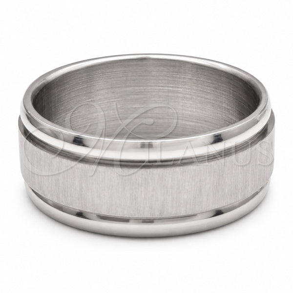 Anillo de Hombre 01.63.0713.07 Acero Inoxidable, Cepillado, Rodinado (Size 7)