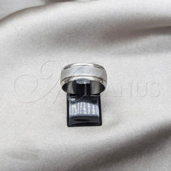 Anillo de Hombre 01.63.0713.07 Acero Inoxidable, Cepillado, Rodinado (Size 7)