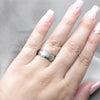 Anillo de Hombre 01.63.0740.07 Acero Inoxidable, Diseño de Doble, Pulido, Rodinado (Size 7)