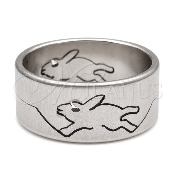 Anillo de Hombre 01.63.0715.11 Acero Inoxidable, Pulido, Tono Plateado (Size 11)