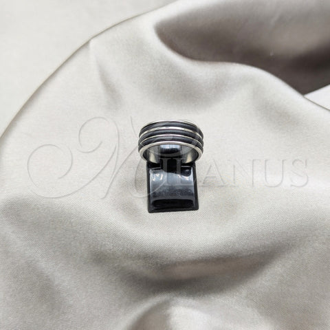 Anillo de Hombre 01.63.0719.05 Acero Inoxidable, Elástico, Dos Tonos (Size 5)