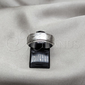 Anillo de Hombre 01.63.0720.08 Acero Inoxidable, Diseño de Duplo, Pulido, Tono Plateado (Size 8)