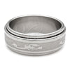 Anillo de Hombre 01.63.0720.08 Acero Inoxidable, Diseño de Duplo, Pulido, Tono Plateado (Size 8)