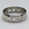 Anillo de Hombre 01.63.0724.08 Acero Inoxidable, Pulido Negro, Tono Plateado (Size 8)