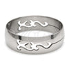 Anillo de Hombre 01.63.0724.09 Acero Inoxidable, Pulido Negro, Tono Plateado (Size 9)