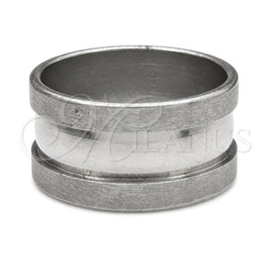 Anillo de Hombre 01.63.0726.06 Acero Inoxidable, Cepillado Negro, Tono Plateado (Size 6)