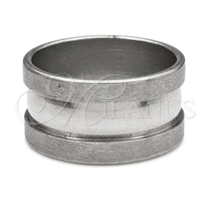 Anillo de Hombre 01.63.0726.06 Acero Inoxidable, Cepillado Negro, Tono Plateado (Size 6)