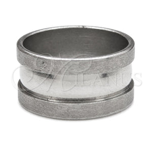 Anillo de Hombre 01.63.0726.06 Acero Inoxidable, Cepillado Negro, Tono Plateado (Size 6)