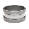 Anillo de Hombre 01.63.0726.06 Acero Inoxidable, Cepillado Negro, Tono Plateado (Size 6)
