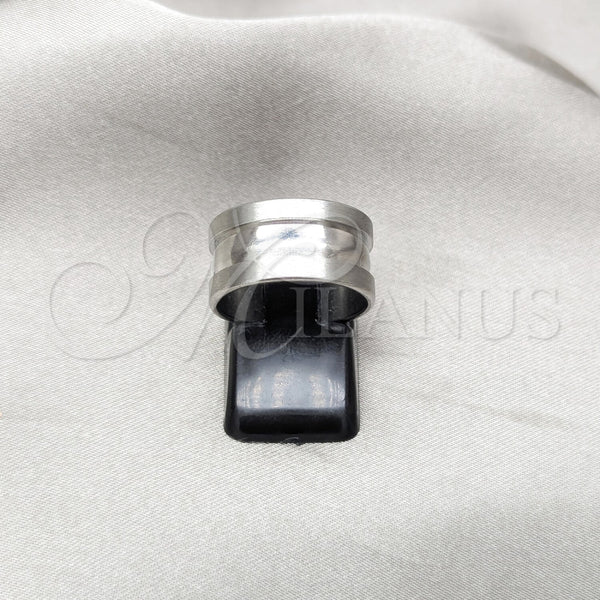 Anillo de Hombre 01.63.0726.07 Acero Inoxidable, Cepillado, Tono Plateado (Size 7)