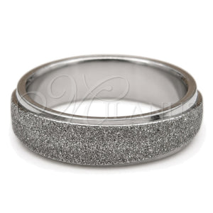 Anillo de Hombre 01.63.0728.05 Acero Inoxidable, Cepillado, Tono Plateado (Size 5)
