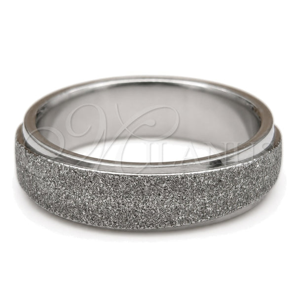 Anillo de Hombre 01.63.0728.05 Acero Inoxidable, Cepillado, Tono Plateado (Size 5)