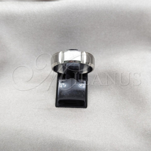 Anillo de Hombre 01.63.0730.08 Acero Inoxidable, Cepillado, Tono Plateado (Size 8)