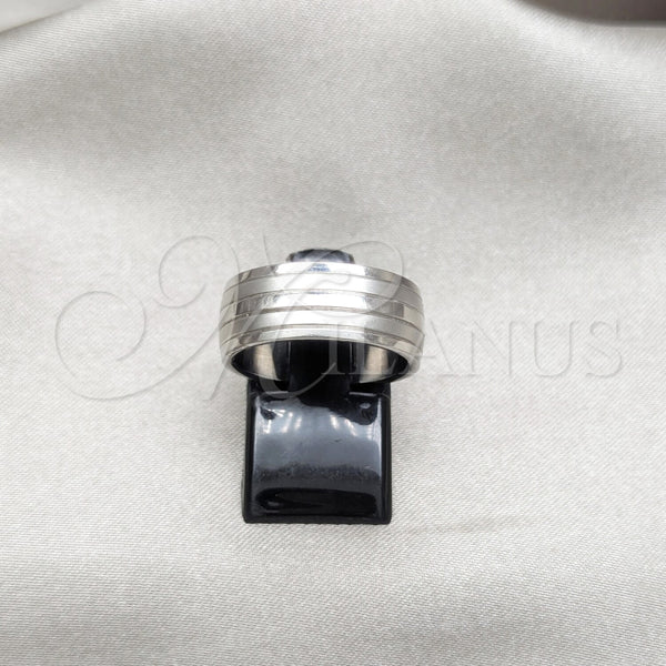 Anillo de Hombre 01.63.0732.07 Acero Inoxidable, Pulido, Tono Plateado (Size 7)