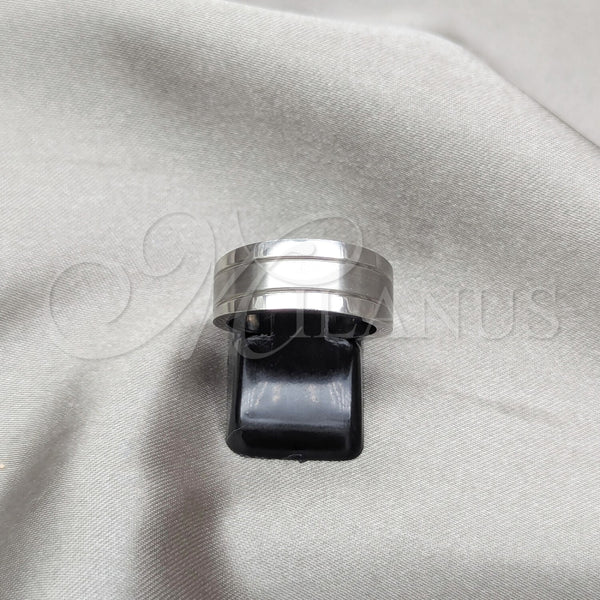 Anillo de Hombre 01.63.0733.07 Acero Inoxidable, Pulido, Tono Plateado (Size 7)