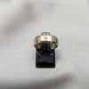Anillo de Hombre 01.63.0737.07 Acero Inoxidable, Diseño de Libélula, con Blanca Cristal, Pulido, Dos Tonos (Size 7)