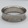 Anillo de Hombre 01.63.0738.07 Acero Inoxidable, Diseño de Amor y Corazón, Pulido, Tono Plateado (Size 7)