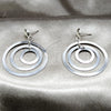 Arete Largo 02.63.2862 Acero Inoxidable, Pulido, Tono Plateado