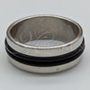 Anillo de Hombre 01.63.0743.08 Acero Inoxidable, Pulido, Tono Plateado (Size 8)