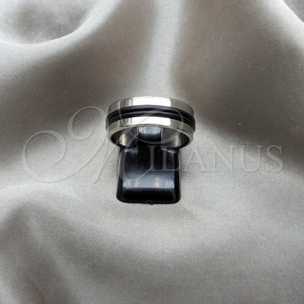 Anillo de Hombre 01.63.0743.08 Acero Inoxidable, Pulido, Tono Plateado (Size 8)