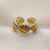 Anillo Elegante 01.341.0167 Oro Laminado, Diseño de Concha y Estrella, Pulido, Tono Dorado (One size fits all)