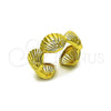 Anillo Elegante 01.341.0167 Oro Laminado, Diseño de Concha y Estrella, Pulido, Tono Dorado (One size fits all)