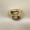 Anillo Elegante 01.341.0169 Oro Laminado, Diseño de Concha, Pulido, Tono Dorado (One size fits all)