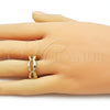 Anillo Elegante 01.341.0171 Oro Laminado, Diseño de Concha, Pulido, Tono Dorado (One size fits all)