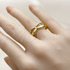 Anillo Elegante 01.341.0171 Oro Laminado, Diseño de Concha, Pulido, Tono Dorado (One size fits all)