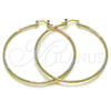 Argolla Grande 02.170.0528.60 Oro Laminado, Mate, Tres Tonos