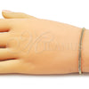 Pulsera Básica 03.213.0297.07 Oro Laminado, Pulido, Tono Dorado (03 MM Thickness, 7 Inches Length)