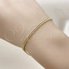 Pulsera Básica 03.213.0297.07 Oro Laminado, Pulido, Tono Dorado (03 MM Thickness, 7 Inches Length)