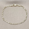Pulsera Básica 04.213.0243.07 Oro Laminado, Diseño de Mariner, Diamantado, Tono Dorado (03 MM Thickness, 8 Inches Length)