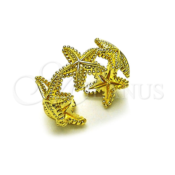 Anillo Elegante 01.341.0173 Oro Laminado, Diseño de Estrella, Pulido, Tono Dorado (Talla Unica)