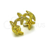 Anillo Elegante 01.341.0173 Oro Laminado, Diseño de Estrella, Pulido, Tono Dorado (Talla Unica)