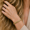 Pulsera Solida 03.213.0390.07 Oro Laminado, Diseño de Llave Griega, Pulido, Tono Dorado (Thickness, 8 Inches Length)