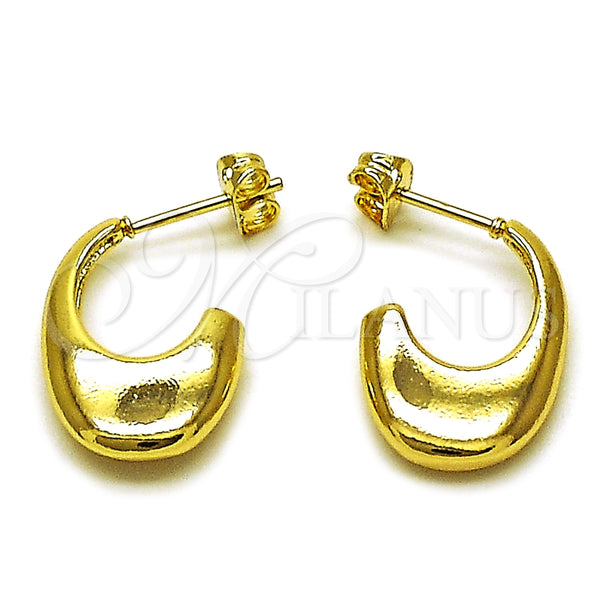 Arete Dormilona 02.213.0827 Oro Laminado, Pulido, Tono Dorado
