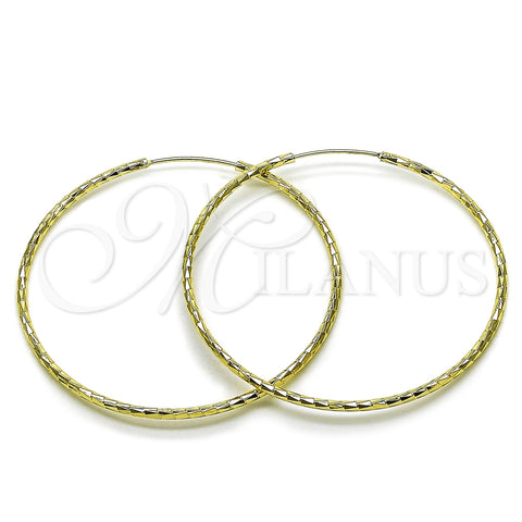 Argolla Grande 02.213.0832.60 Oro Laminado, Diamantado, Tono Dorado